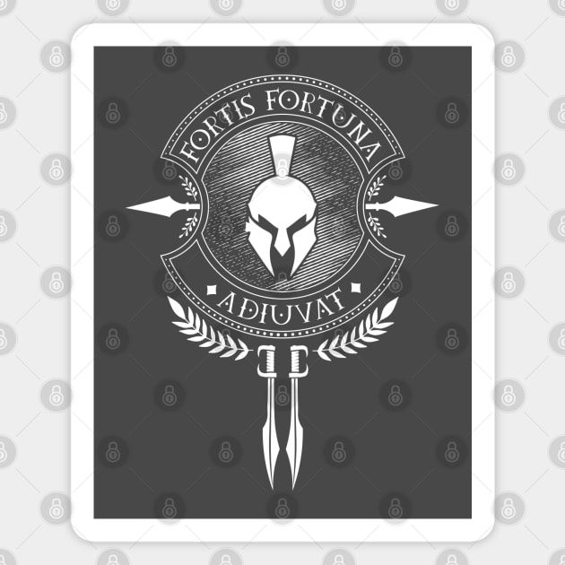 Fortis Fortuna Adiuvat - Latin Magnet by Modern Medieval Design